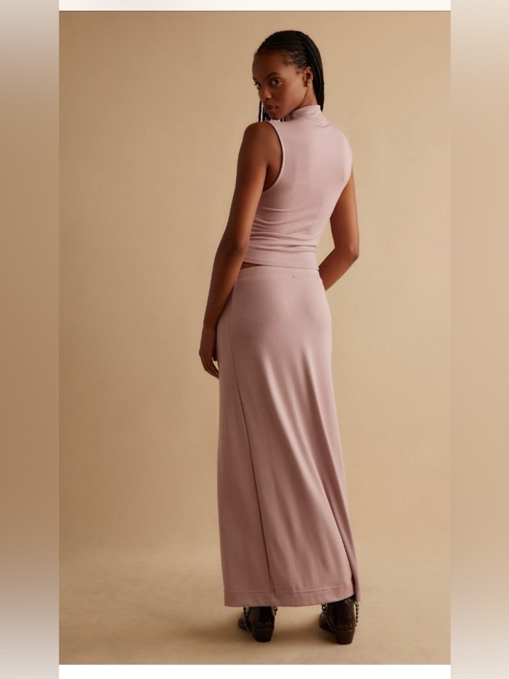 Free People Free-est Good Feels Maxi NWOT Size S. Retail $78 Lavender Smoke - Picture 2 of 3